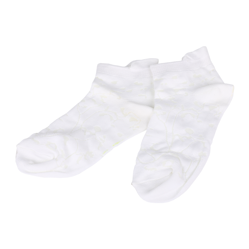 dam supermjuk mikrofiber nylon blommönster lågskurna sneaker ankelstrumpor