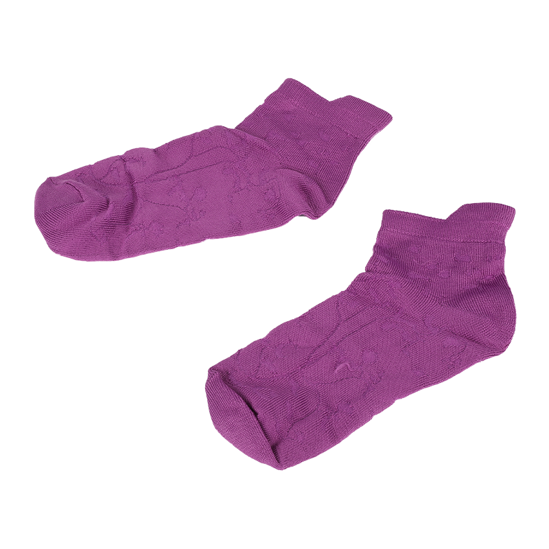 dam supermjuk mikrofiber nylon blommönster lågskurna sneaker ankelstrumpor