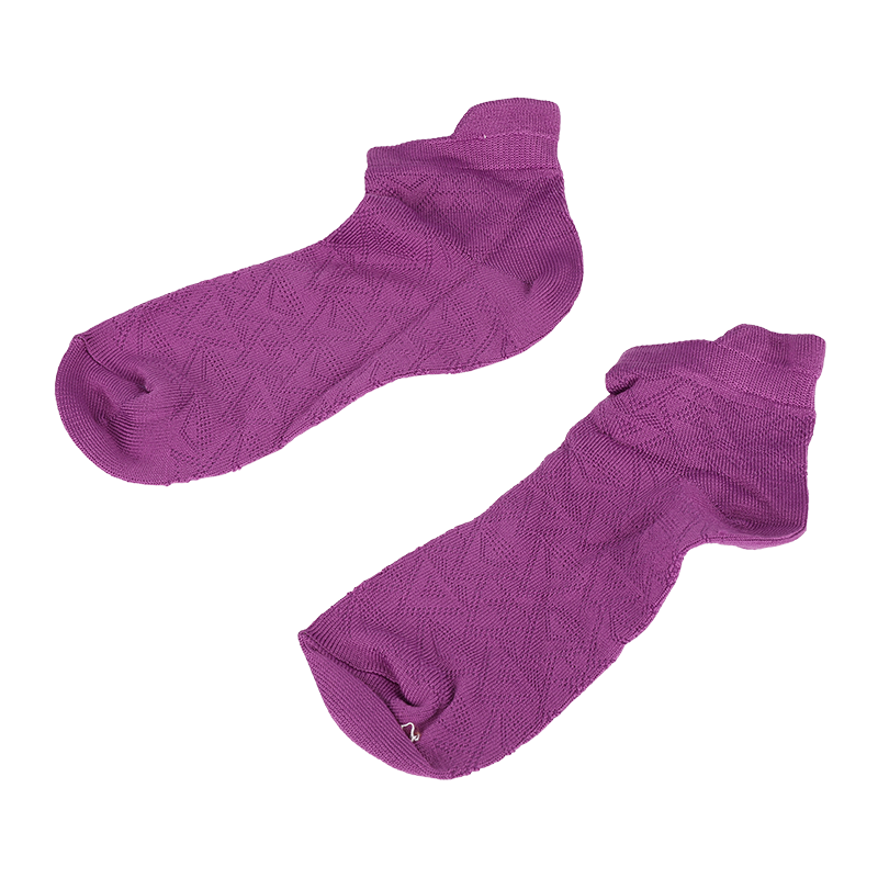 Dam supermjuk mikrofiber nylon argyle mönstrade lågskurna sneakerstrumpor