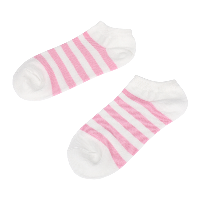 Partihandel anpassade damer klassisk randig dator länkar osynlig sömlös tå lågskurna sneaker ankelstrumpor