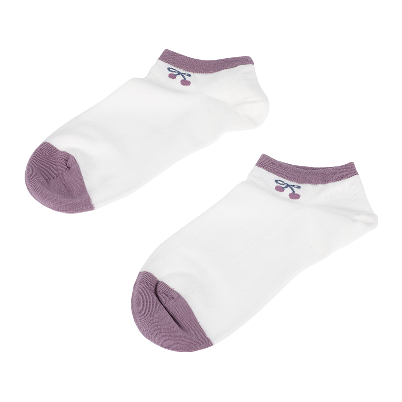 Specialanpassade damstrumpor i grossistledet, klassiska lågskurna ankelsneaker-strumpor med broderiga strumpor