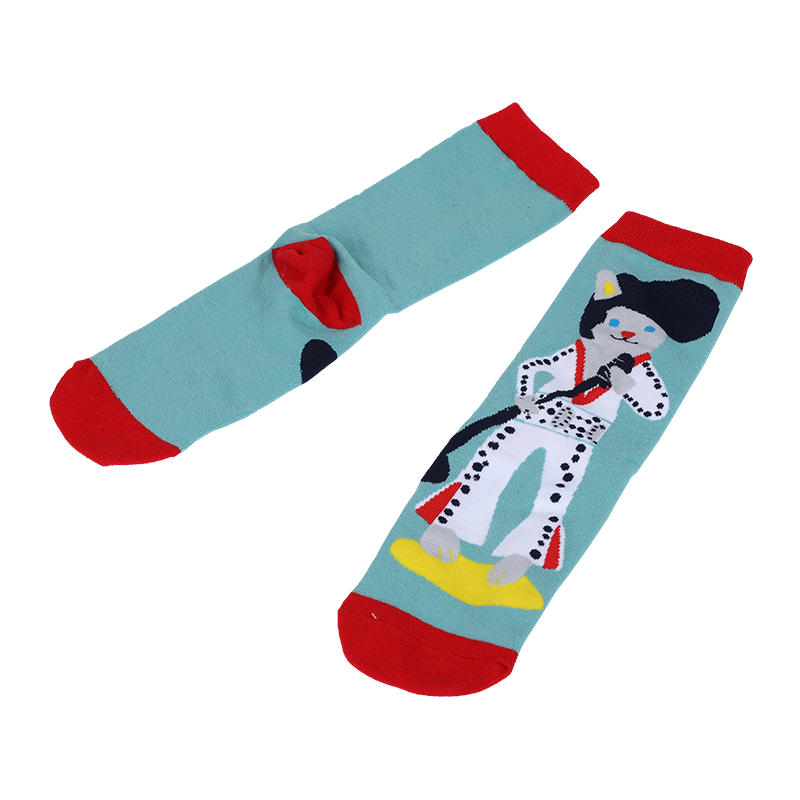 Anpassad OEM bästa jacquardnyhet unisex söt anime superhjälte anpassad bomull casual mode tubstrumpor