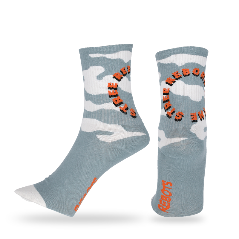 Grossist unisex design mode glada leende mönstrade klänning strumpor dagliga promenader strumpor