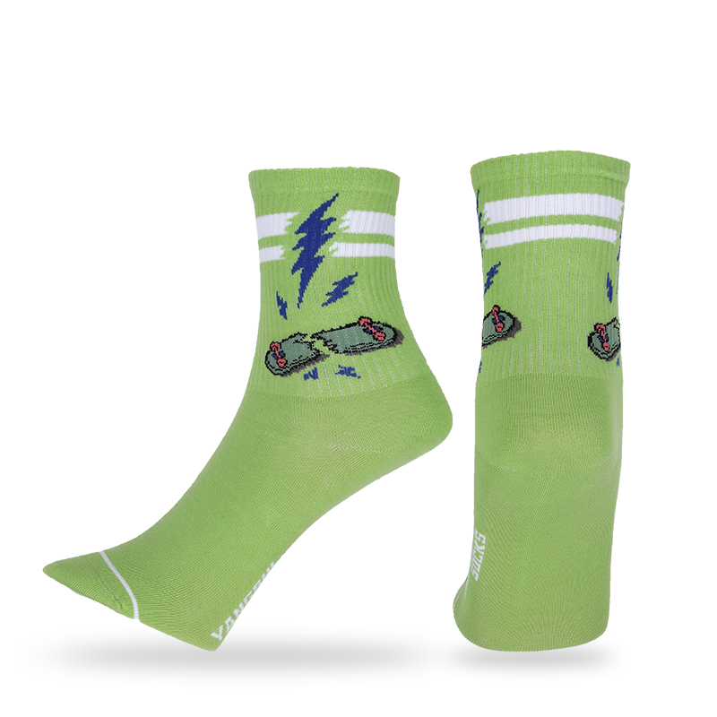 Grossist unisex design mode glada leende mönstrade klänning strumpor dagliga promenader strumpor