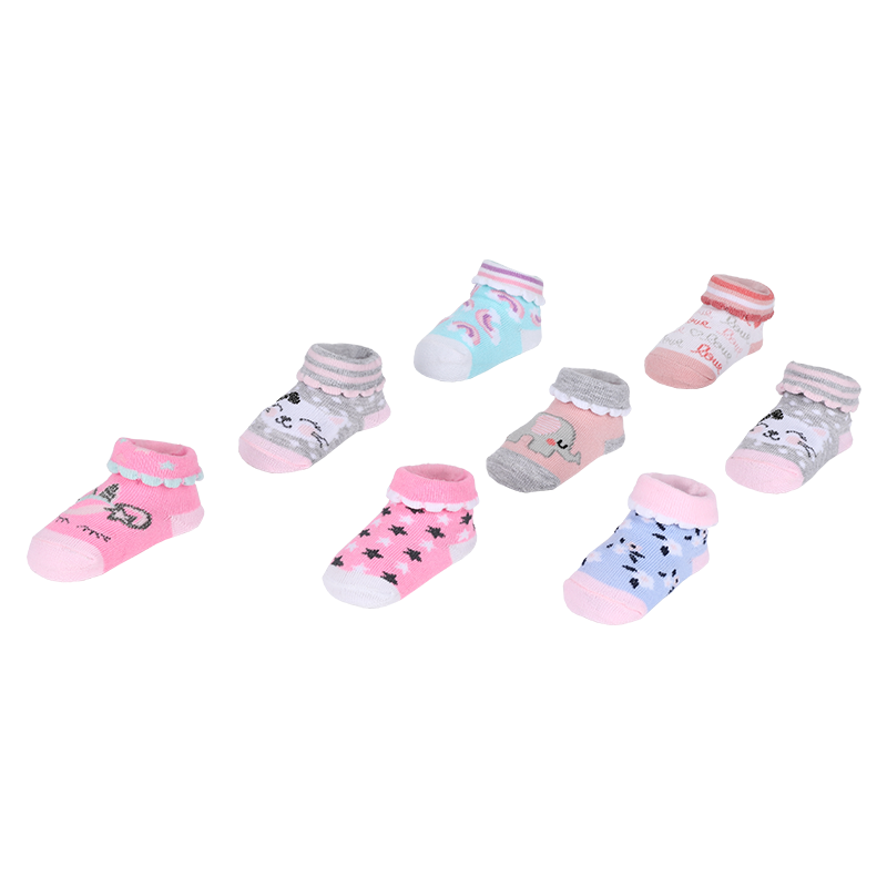 96N 0-24M unisex baby strumpor nyfödd spädbarn strumpor småbarn tossor PVC box presentset babystrumpor för den nordamerikanska marknaden